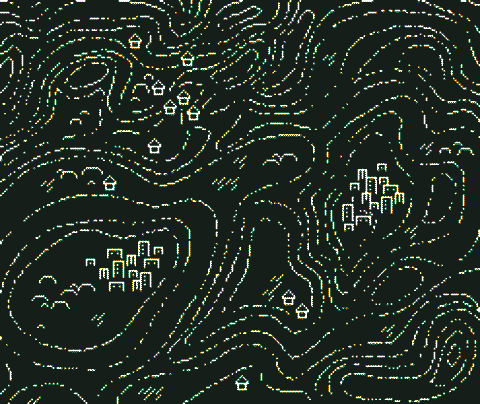 a pixely map